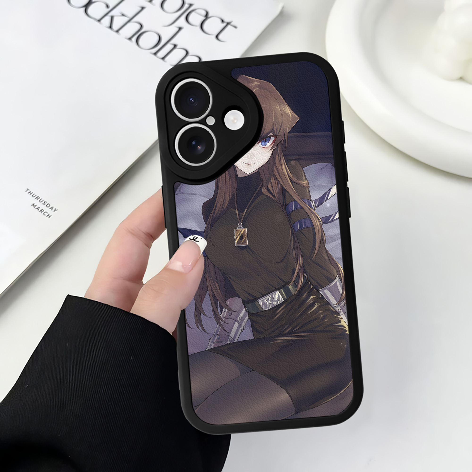（画像用） 遊☆戯☆王 Yu-Gi-Oh! 【iPhone 16シリーズ対応】シリコンスマホケース（レザー調） 材質：シリコン